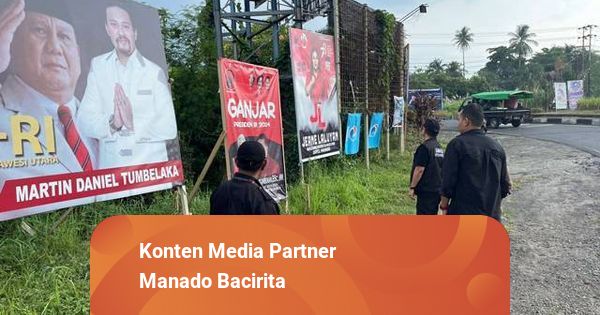 Bawaslu Manado Apresiasi Parpol Yang Secara Sukarela Turunkan Baliho Dan Aps 